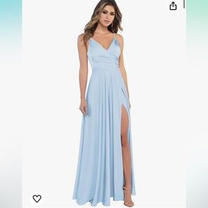 Satin bridesmaid dress